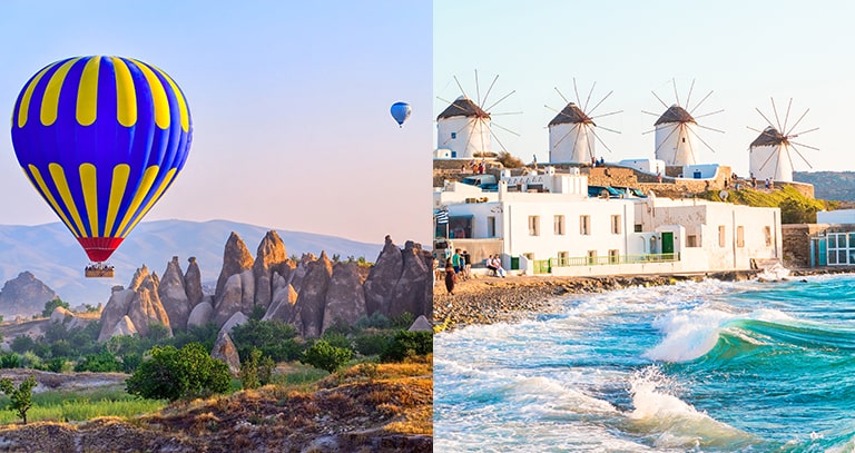 Wonders of Turkey, Athens, Mykonos & Santorini Tour Top Banner