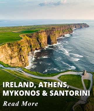 Ireland, Athens, Mykonos, and Santorini Tour