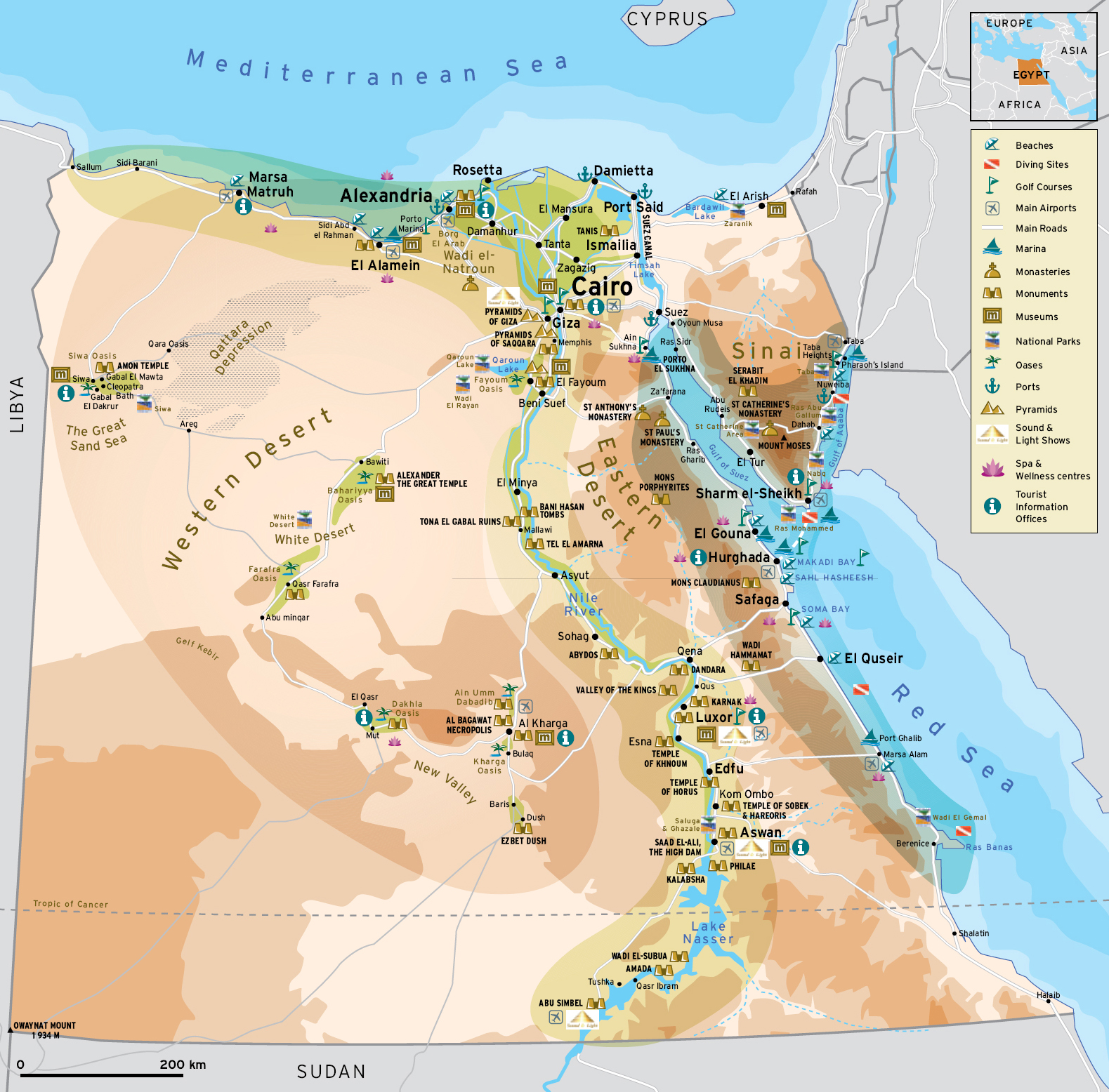 エジプト の 地図